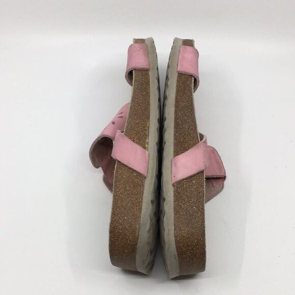 Betula By Birkenstock Pink Suede Floral Laser Cut Sandals EU 42 Narrow Width - Picture 11 of 16